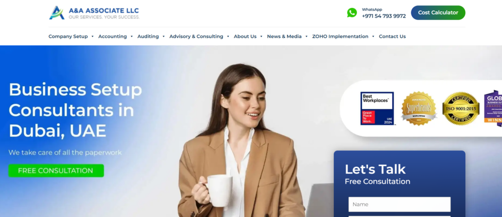 A&A Associate A&A Associate Accounting Firm In UAE