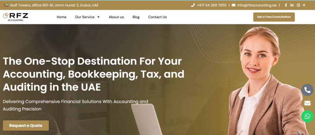 RFZ Accounting Firm In UAE