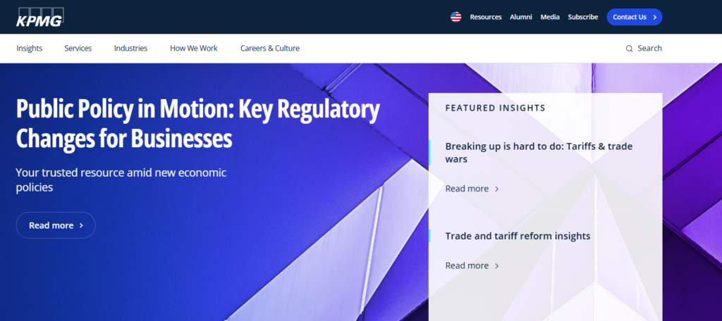 KPMG Usa acccounting and advisory services